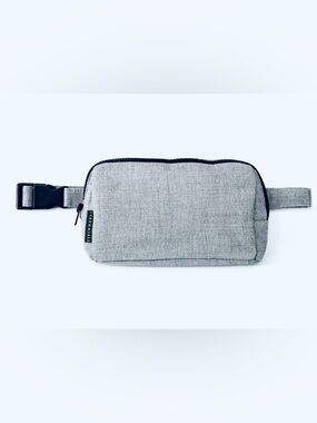 Perennials Performance Linen Waist Pouch/Belt/Crossbody Bag in Blue Gray